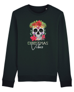 Christmas Vibes Skeleton Skull Bluză mânecă lungă Unisex Rise