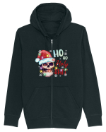 Ho Ho Holy Shit Skeleton Skull Christmas Hanorac cu fermoar Unisex Connector