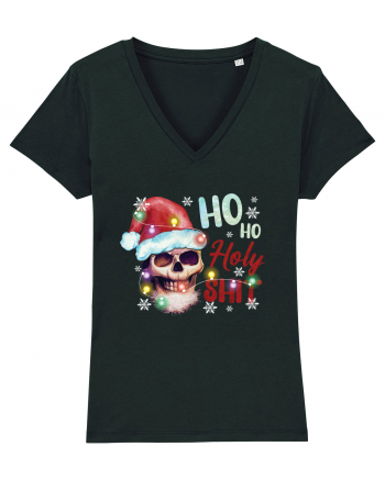 Ho Ho Holy Shit Skeleton Skull Christmas Black