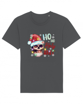 Ho Ho Holy Shit Skeleton Skull Christmas Anthracite