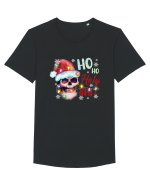 Ho Ho Holy Shit Skeleton Skull Christmas Tricou mânecă scurtă guler larg Bărbat Skater