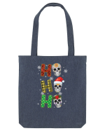 Ho-Ho-Ho Christmas Skulls Sacoșă textilă