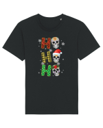 Ho-Ho-Ho Christmas Skulls Tricou mânecă scurtă Unisex Rocker