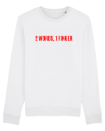 2 words 1 finger Bluză mânecă lungă Unisex Rise