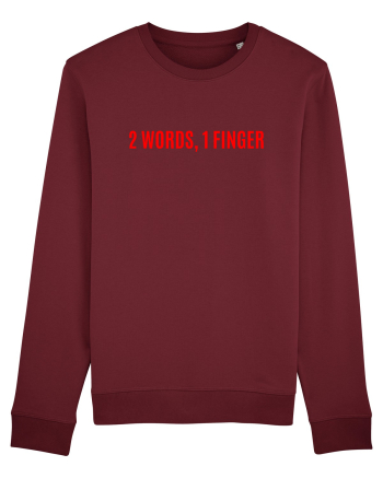 2 words 1 finger Burgundy