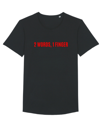 2 words 1 finger Black