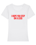 i hope you step on a lego Tricou mânecă scurtă guler larg fitted Damă Expresser