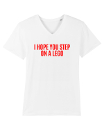 i hope you step on a lego Tricou mânecă scurtă guler V Bărbat Presenter