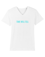time will tell Tricou mânecă scurtă guler V Bărbat Presenter