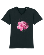 Bujor Tricou mânecă scurtă guler V Bărbat Presenter
