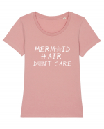 Mermaid hair Tricou mânecă scurtă guler larg fitted Damă Expresser