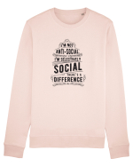 ANTI SOCIAL Bluză mânecă lungă Unisex Rise