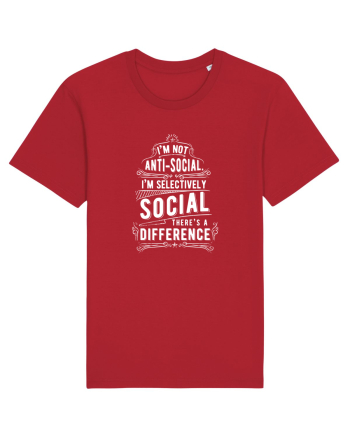 ANTI SOCIAL  - White Red