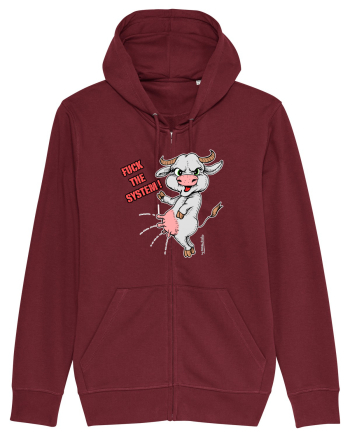 Fuck the system Burgundy
