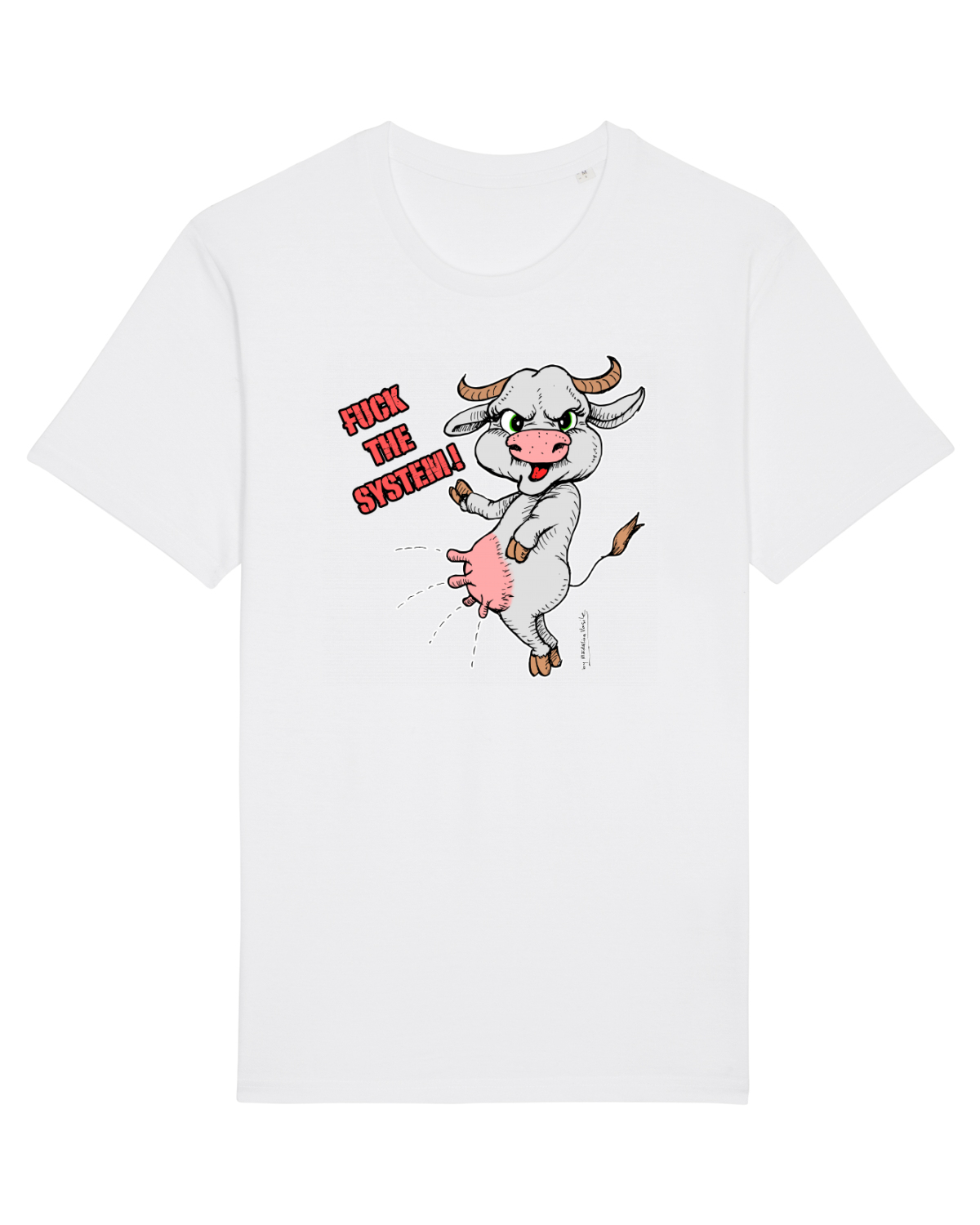 Tricou mânecă scurtă Unisex Rocker White