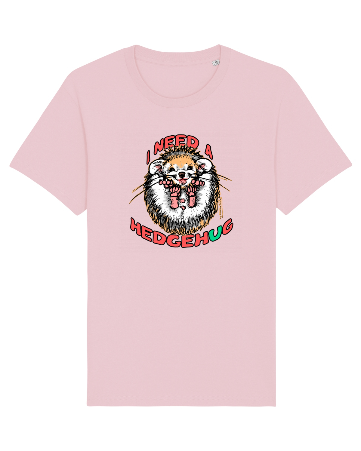 Tricou mânecă scurtă Unisex Rocker Cotton Pink
