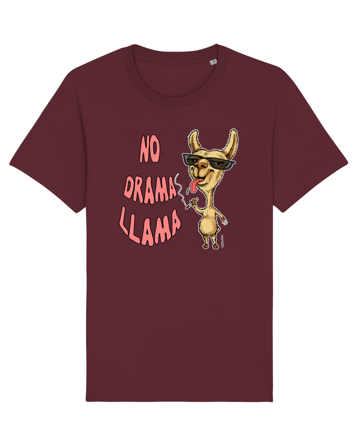 Tricou mânecă scurtă Unisex Rocker Burgundy