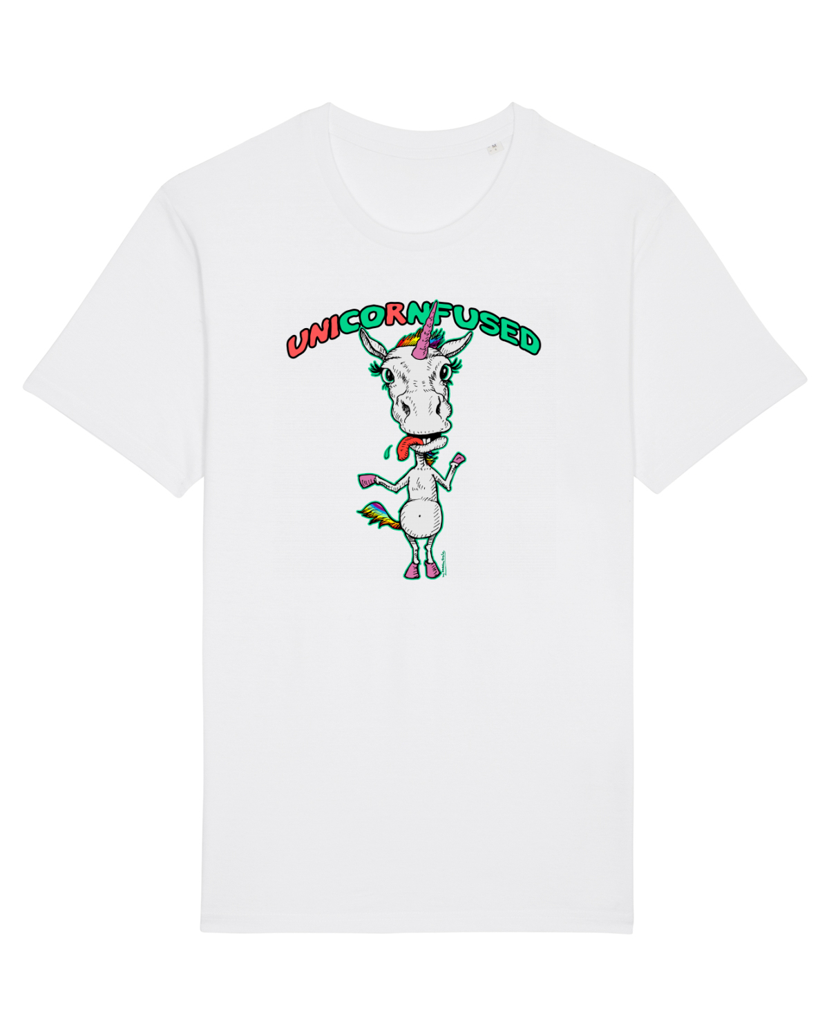 Tricou mânecă scurtă Unisex Rocker White