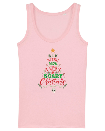 I Wish You A Very Scary Christmas Cotton Pink