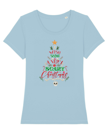 I Wish You A Very Scary Christmas Sky Blue