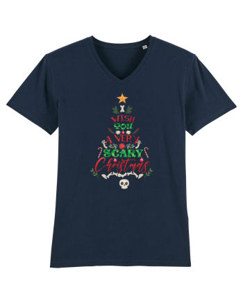 I Wish You A Very Scary Christmas French Navy