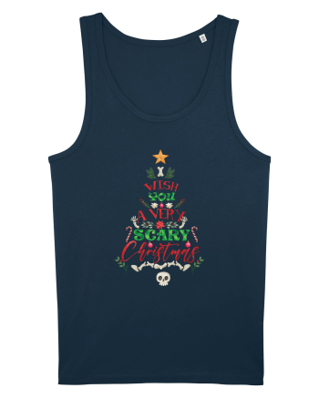 I Wish You A Very Scary Christmas Navy