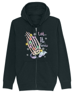 Let It Snow Skeleton Hands Hanorac cu fermoar Unisex Connector