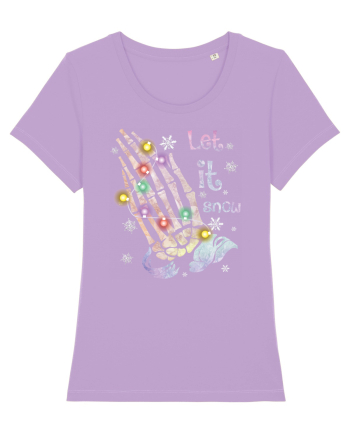 Let It Snow Skeleton Hands Lavender Dawn