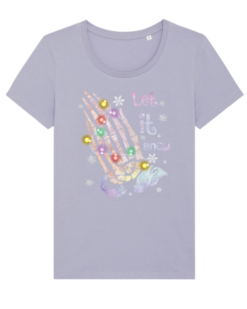 Let It Snow Skeleton Hands Lavender