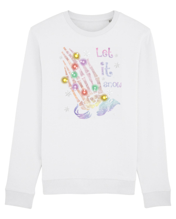 Let It Snow Skeleton Hands White