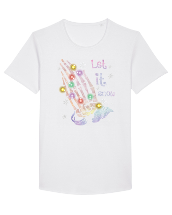 Let It Snow Skeleton Hands White