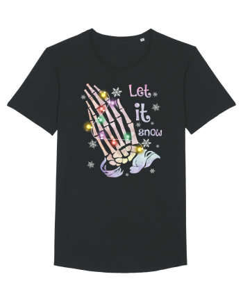 Let It Snow Skeleton Hands Black