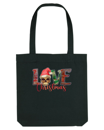Love Christmas Skull Christmas Black