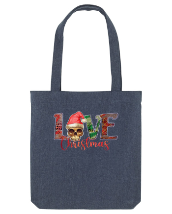 Love Christmas Skull Christmas Midnight Blue