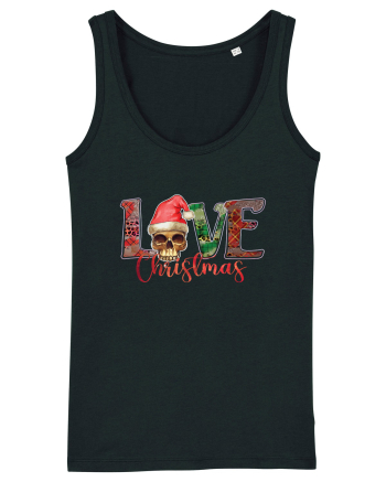 Love Christmas Skull Christmas Black