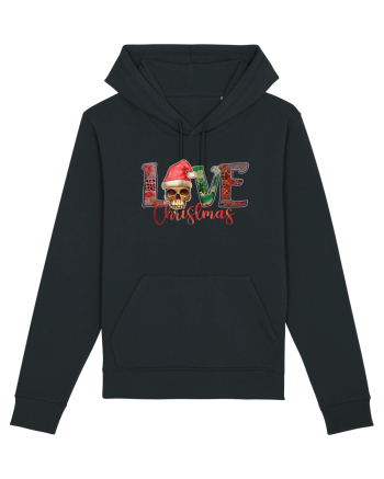 Love Christmas Skull Christmas Black