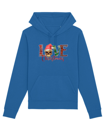 Love Christmas Skull Christmas Royal Blue