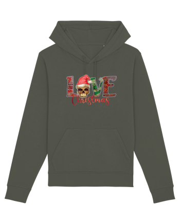 Love Christmas Skull Christmas Khaki