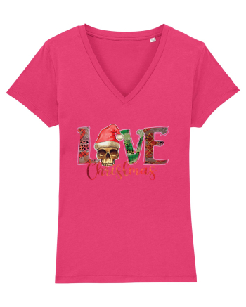 Love Christmas Skull Christmas Raspberry