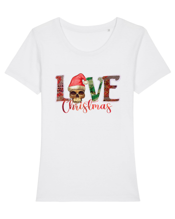Love Christmas Skull Christmas White