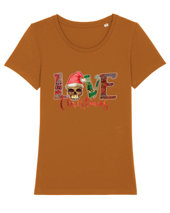 Love Christmas Skull Christmas Roasted Orange