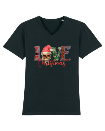 Love Christmas Skull Christmas Black