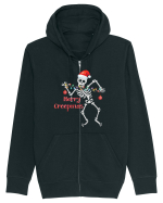 Merry Creepmas Skeleton Christmas Hanorac cu fermoar Unisex Connector