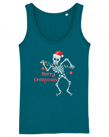 Merry Creepmas Skeleton Christmas Ocean Depth