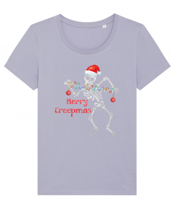 Merry Creepmas Skeleton Christmas Lavender