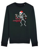 Merry Creepmas Skeleton Christmas Bluză mânecă lungă Unisex Rise