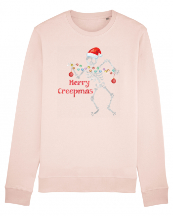 Merry Creepmas Skeleton Christmas Candy Pink