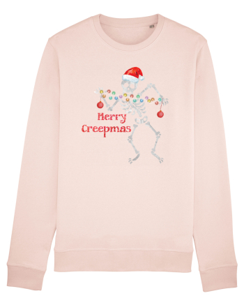 Merry Creepmas Skeleton Christmas Candy Pink