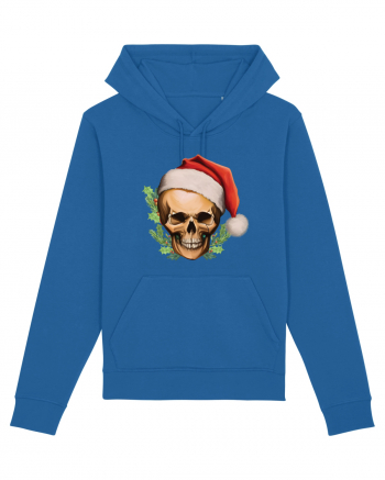 Santa Skull Christmas Royal Blue