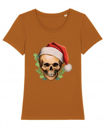 Santa Skull Christmas Roasted Orange